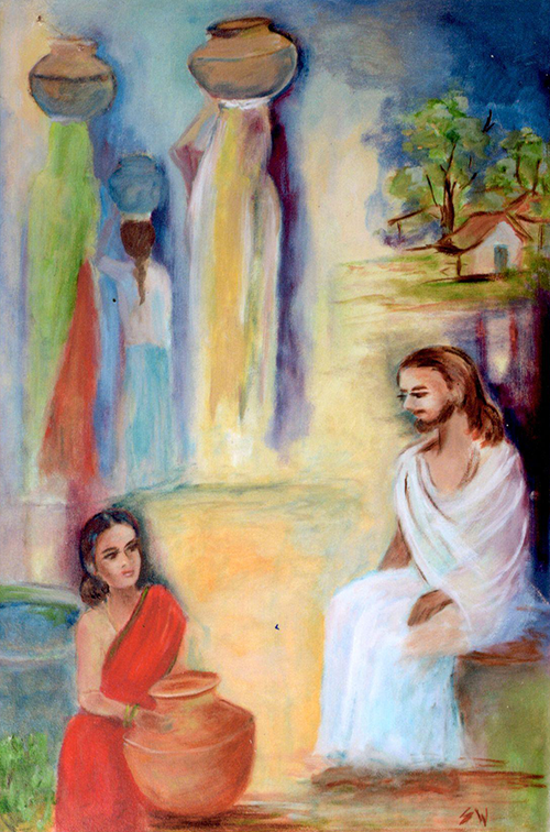 Samaritan Woman at the Well by Susheila Williams