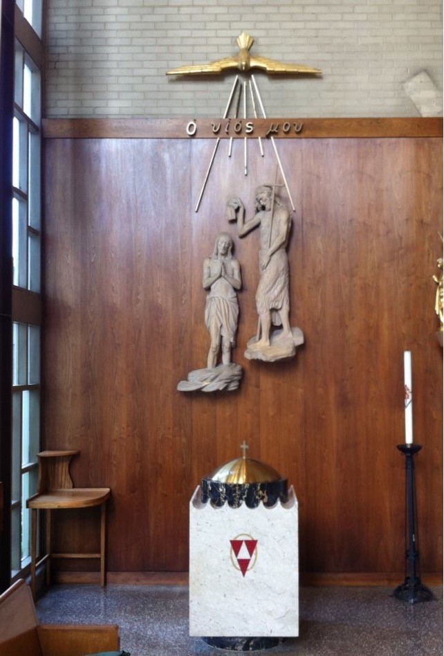 Baptismal Font in Leopoldo's Congregation