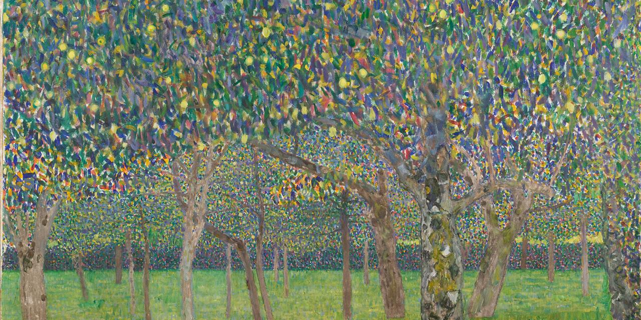 Gustav Klimt painting of trees