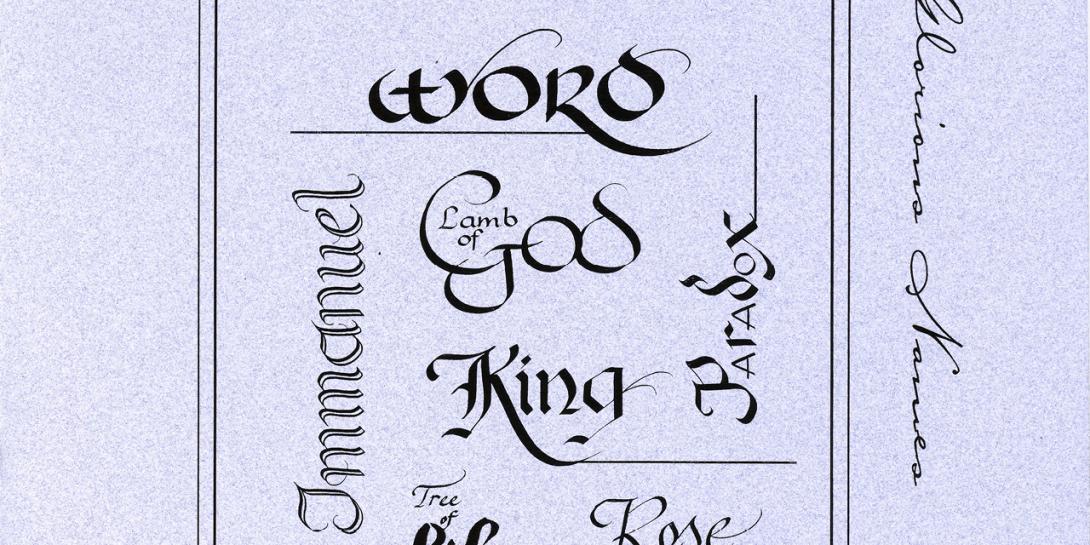 Calligraphy by Jan Roeda